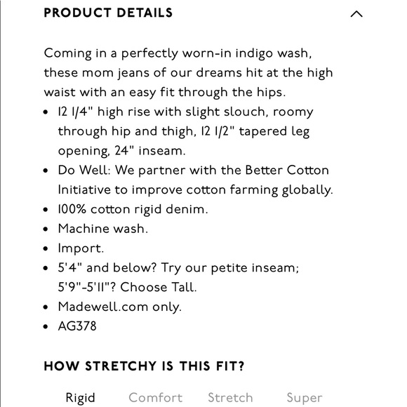 Madewell Petite Mom Jean in Downey Wash - Picture 4 of 8